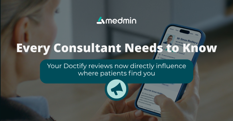 Your Doctify reviews now directly influence where patients find you